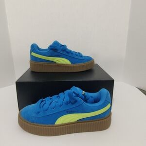 PUMA FENTY X CREEPER PHATTY JR Big Kid Size 5 Blue Lime Gum 397587 02 New In Box